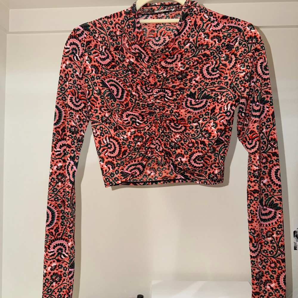A.L.C. Long sleeve Crop Top